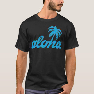 Camiseta Aloha Palm Tree Vintage estilo hawaiano