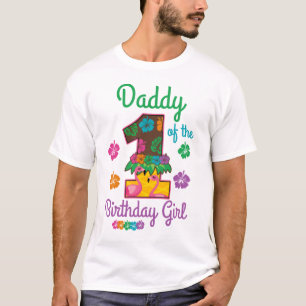 Camiseta Aloha Papi hawaiano del primer cumpleaños