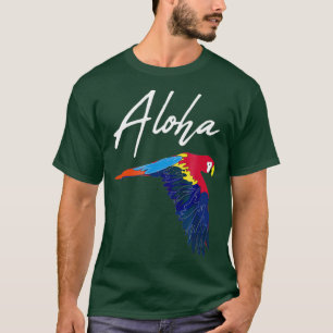 Camiseta Aloha Parrot Aloha Tropical Luau
