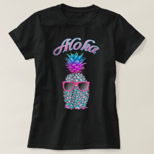 Camiseta Aloha Piña Tropical Con Gafas De Sol