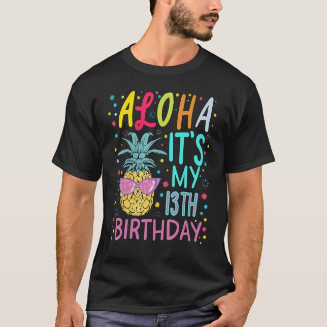 Camiseta Aloha Pineapple 13th Chica B Aloha Hawaii Pineappl (Anverso)