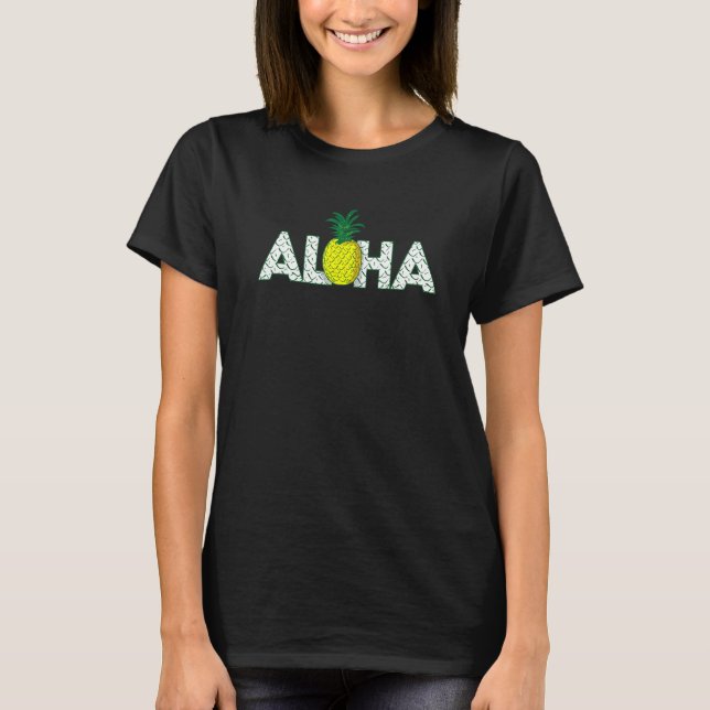 Camiseta Aloha Pineapple Hawaii (Anverso)