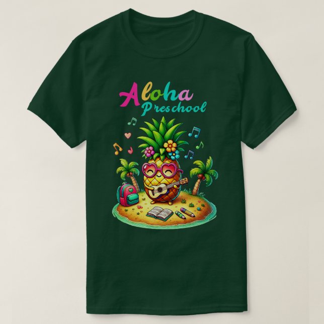 Camiseta Aloha Pineapple Hawaii de vuelta a la escuela Gi (Diseño del anverso)