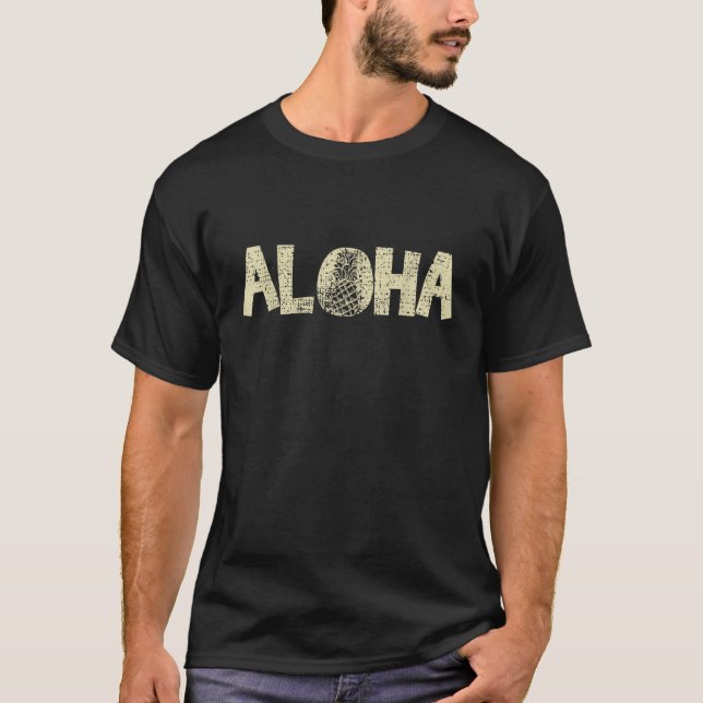 Camiseta Aloha Pineapple Summer Beach Tee (Anverso)