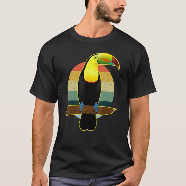 Camiseta Aloha Retro Toucan Vintage Molestias Estilo Essent (Anverso)