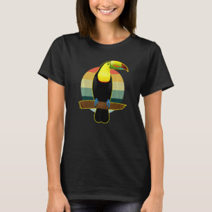 Camiseta Aloha Retro Tucán Estilo Vintage Angustiado Esenci