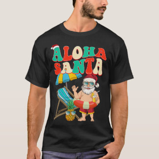 Camiseta Aloha Santa En Julio Santa Claus