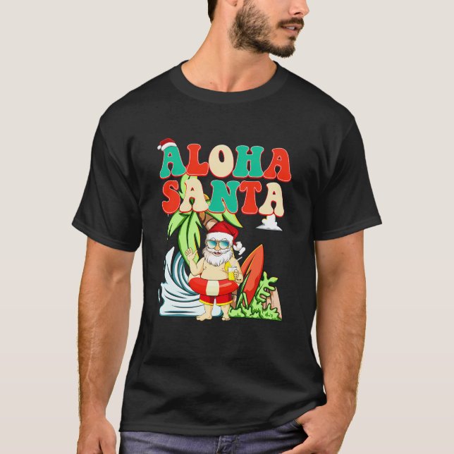 Camiseta Aloha Santa Tropical En Julio (Anverso)