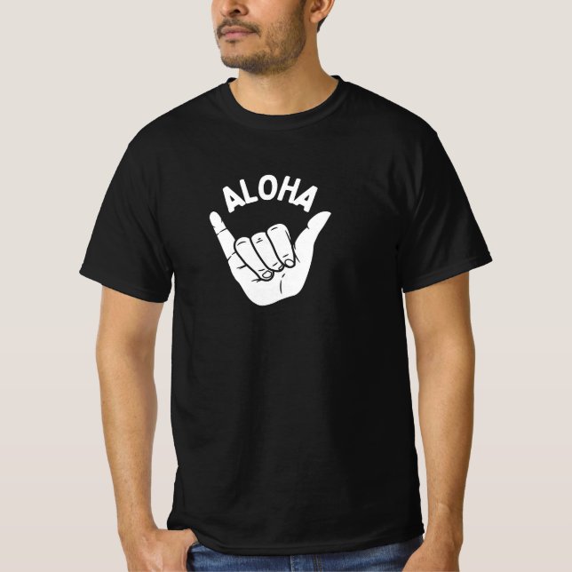 Camiseta Aloha Shaka Sign Surf Cool (Anverso)