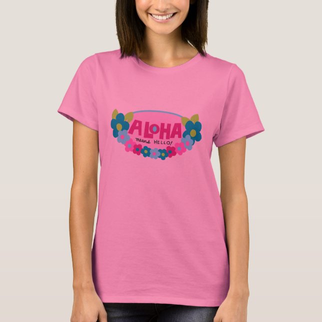Camiseta Aloha significa Hola hawaiano tie-Dye (Anverso)