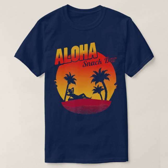 Camiseta Aloha Snackbar Funny (Diseño del anverso)