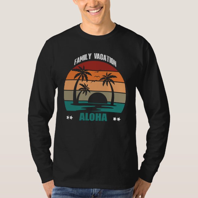 Camiseta Aloha Summer Family Couple Matching Holiday (Anverso)