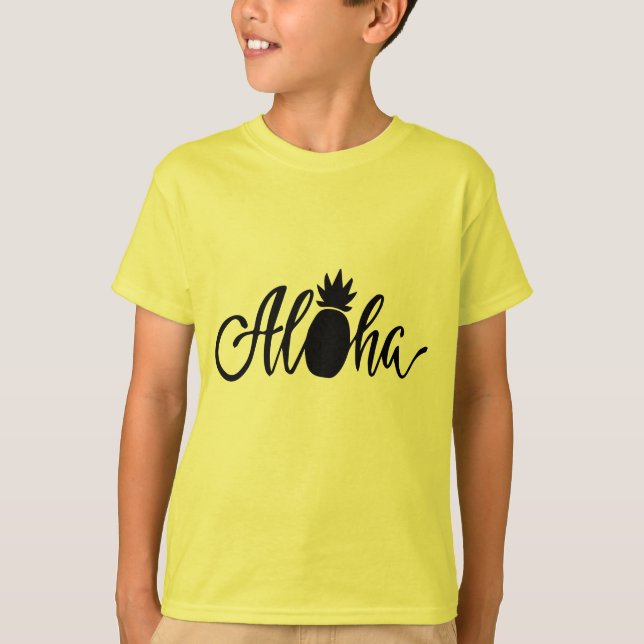 Camiseta Aloha Summer Pineapple (Anverso)