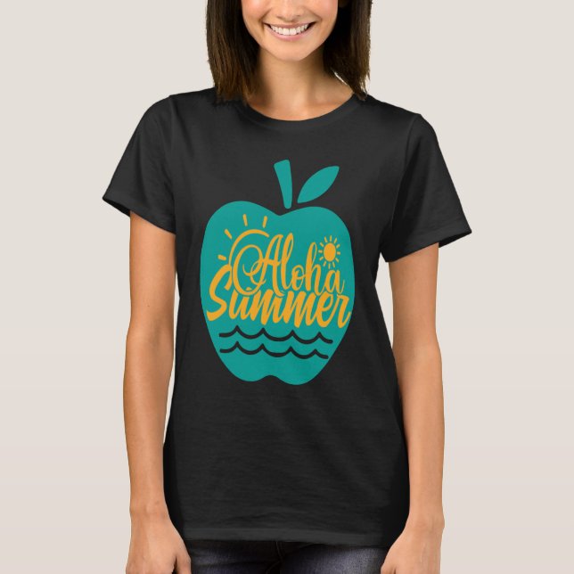 Camiseta Aloha Summer Teacher (Anverso)