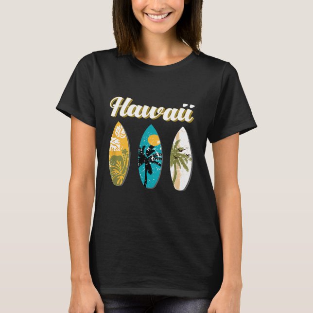 Camiseta Aloha Surfboard Vintage Retro (Anverso)