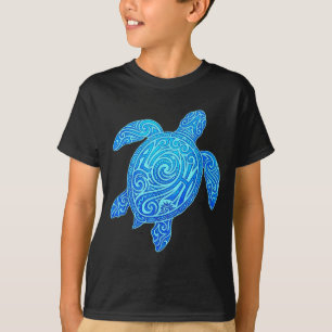 Camiseta Aloha Tortuga Hawái Tribal Hawaiano Maorí Sol Mar