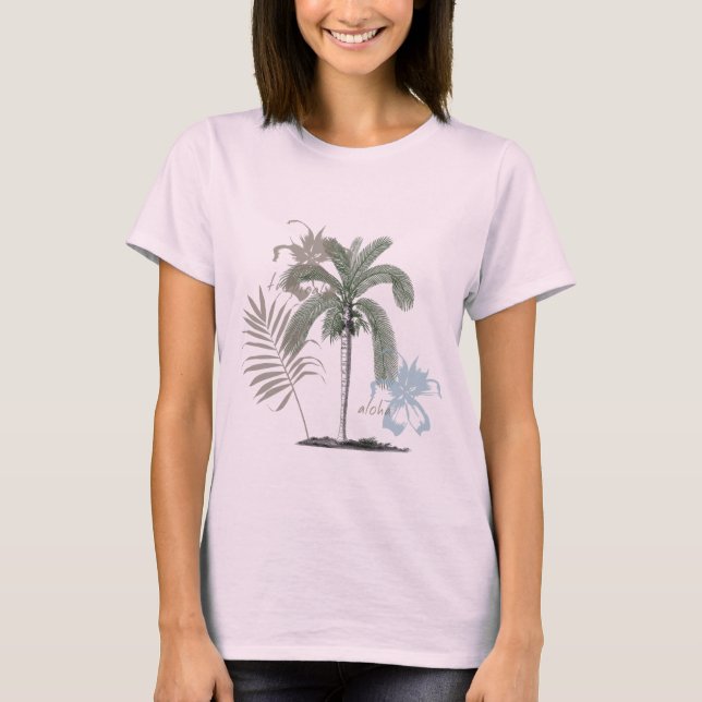 Camiseta Aloha tropical (Anverso)