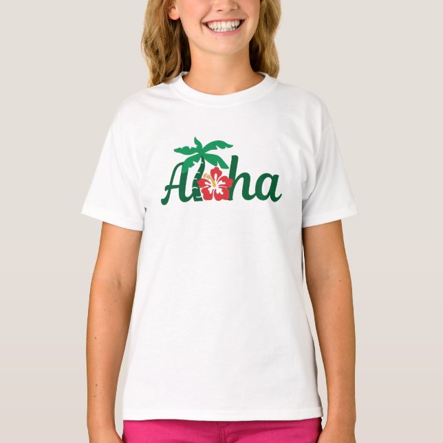 Camiseta Aloha Tropical (Anverso)