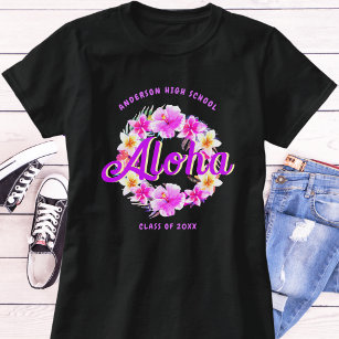 Camiseta Aloha Tropical Hawaiana de graduación Lua