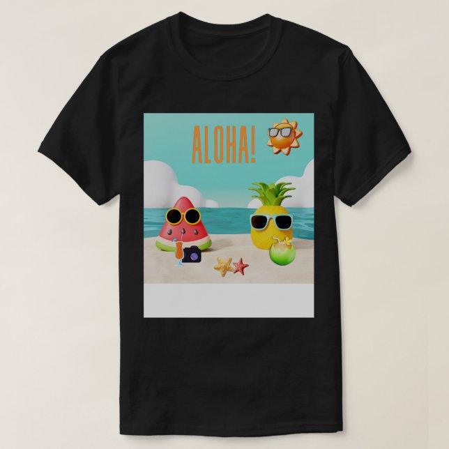 Camiseta Aloha TShirt 7 (Diseño del anverso)