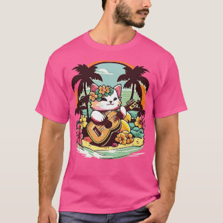 Camiseta Aloha Ukulele Kitty