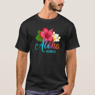 Camiseta Aloha Vacation Con Hibiscus Flo Tropical Hawaiano