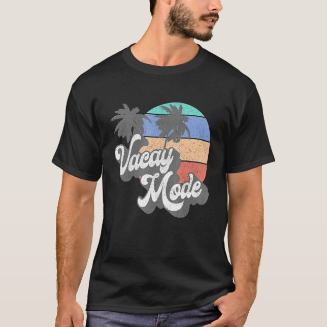 Camiseta Aloha Vacay Mode Beach Surfing Retro (Anverso)