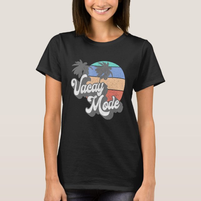 Camiseta Aloha Vacay Mode Beach Surfing Retro (Anverso)