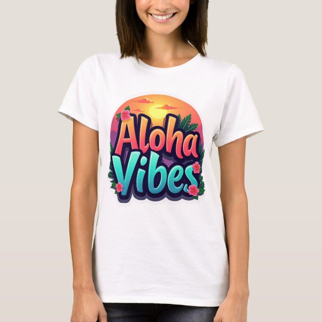 Camiseta Aloha Vibes (Anverso)