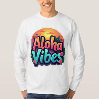 Camiseta Aloha Vibes Unisex Larga Manga