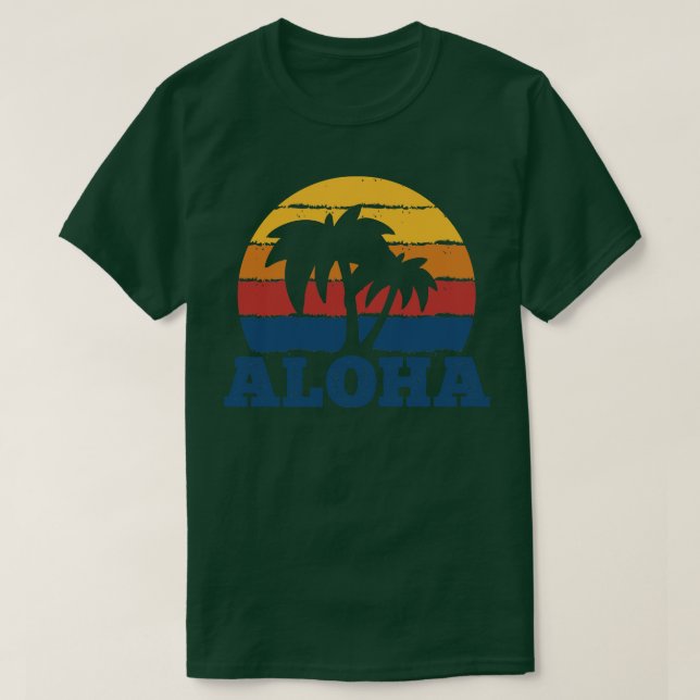 Camiseta Aloha Vintage Hawaii (Diseño del anverso)