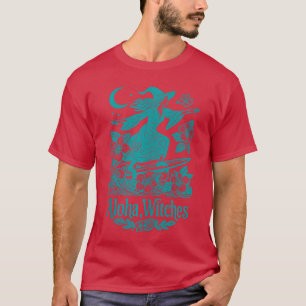 Camiseta Aloha Wites Tropi de Halloween de la Bruja de Surf