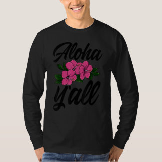 Camiseta Aloha You All Hawaii  Men Flower Aloha Party Love 