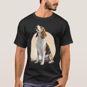 Camiseta Alojamiento de Beagle lindo en la mamá de la Beagl