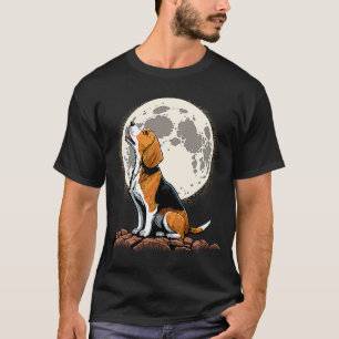 Camiseta Alojamiento de Beagle lindo en la mamá de la Beagl