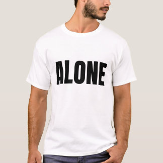 Camiseta Alone Minimal Text Design