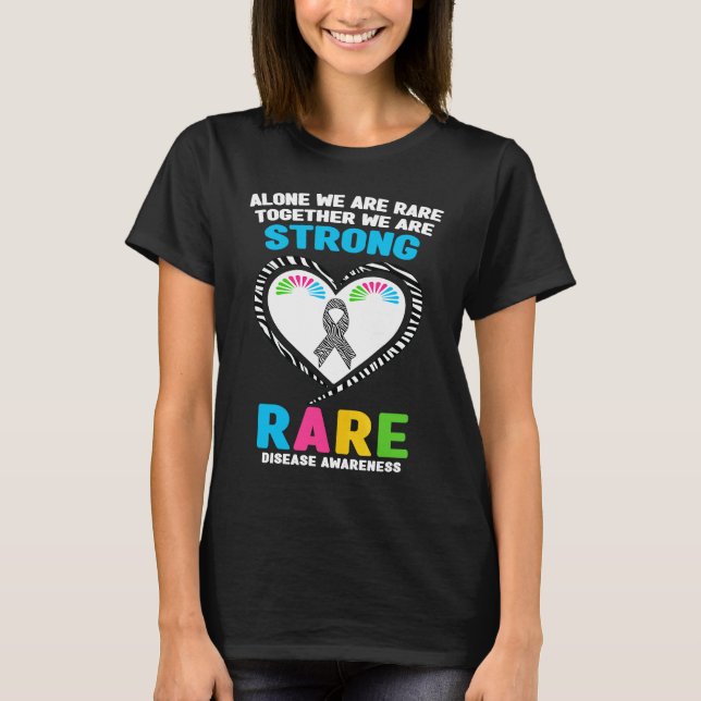 Camiseta Alone We Are Rare Together We Are Strong Rare Dise (Anverso)