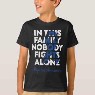 Camiseta Alopecia Areata Apoyo Guerrero Familia Alopecia Aw