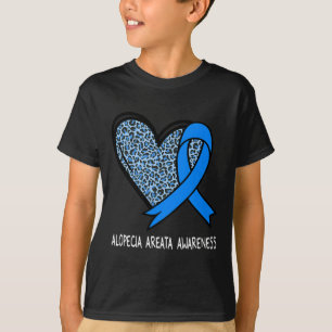 Camiseta Alopecia Areata Conciencia Cinta Azul