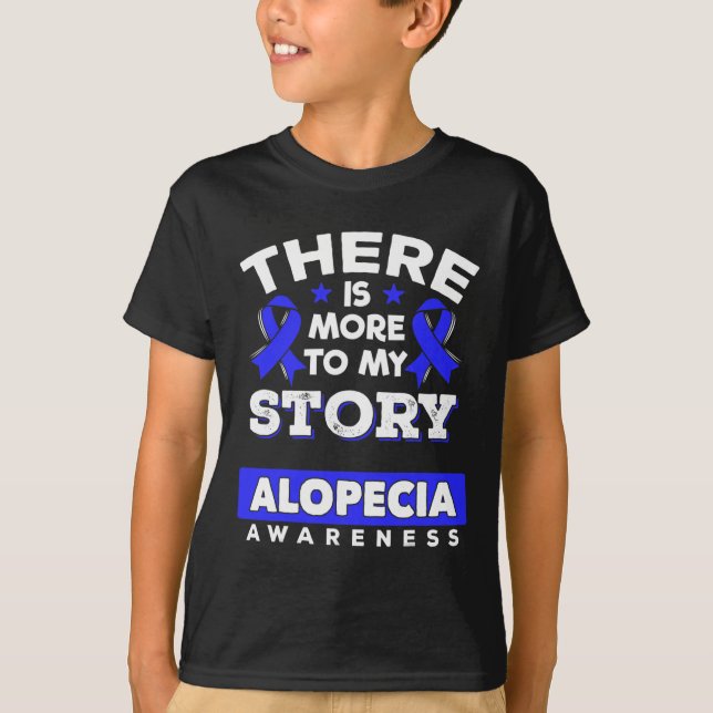 Camiseta Alopecia Areata Sobreviviente Cinta de Conciencia  (Anverso)