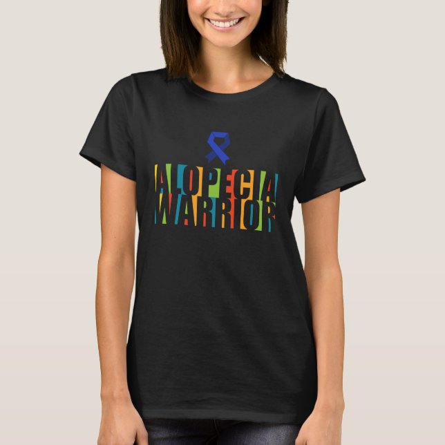 Camiseta Alopecia Awareness Hair Loss Warrior Therapeutic S (Anverso)