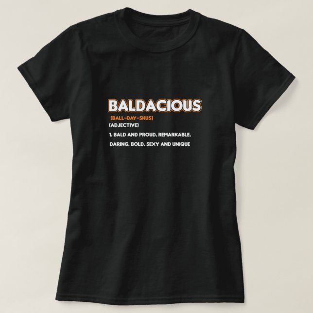 Camiseta Alopecia baldaciosa Regalo de calvicie (Diseño del anverso)