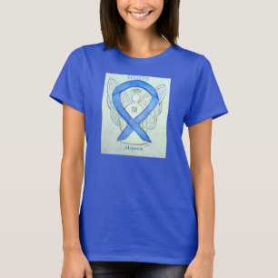Camiseta Alopecia Cinta de Conciencia Azul Cinta Angel Pers