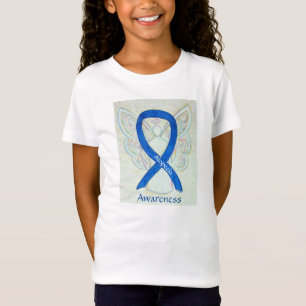 Camiseta Alopecia Conciencia Cinta azul Ángel Personalizado