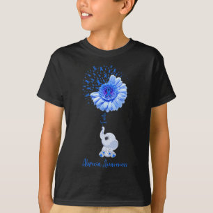 Camiseta Alopecia Conciencia Fe Elefante Sobreviviente Luch