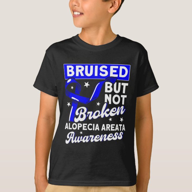 Camiseta Alopecia de Apoyo Bruto Pero No Rota (Anverso)