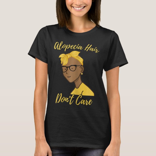Camiseta Alopecia en mujeres 1 Alopecia Areata Conciencia (Anverso)