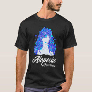 Camiseta Alopecia Guerrero de la Pérdida del Pelo Alopecia