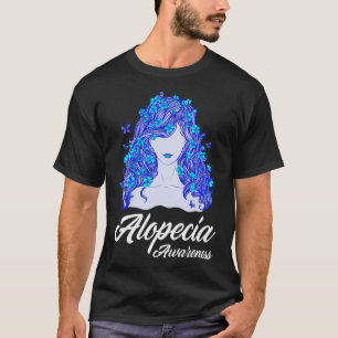 Camiseta Alopecia Guerrero de la Pérdida del Pelo Alopecia