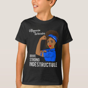 Camiseta Alopecia Guerrero Sobreviviente Indestructible Con
